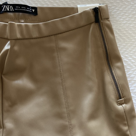🆕 Zara High Rise Faux Leather Leggings - Picture 9 of 13